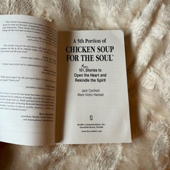 2/$30 A 5th Portion of Chicken Soup for the Soul J Canfield Mark Hansen - Picture 5 of 6